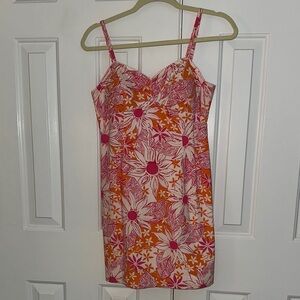 🌺 Lilly Pulitzer Floral Sundress – Size 4